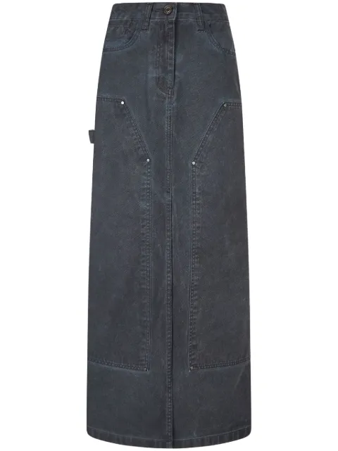 TOMBOY washed-denim maxi skirt Grey 9104462925