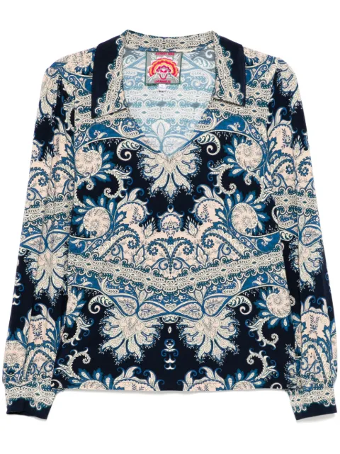 Johnny Was The Janie Favourite polo top Blue T118249