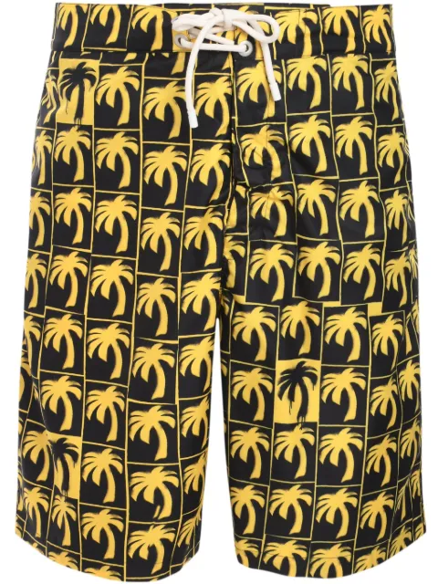 Palm Angels Dripping Palms swim shorts Black PMFD017S25FAB0021610