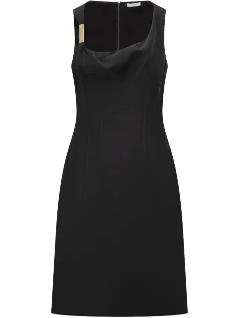 Ferragamo corseted midi dress Black 780624
