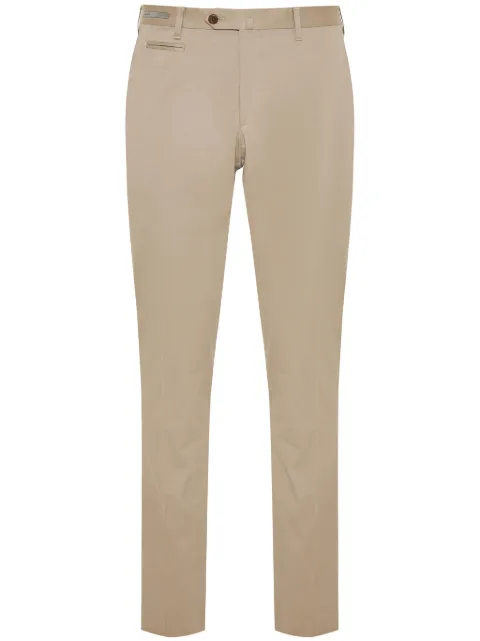 Corneliani pressed-crease tapered trousers Neutrals 254B042514517