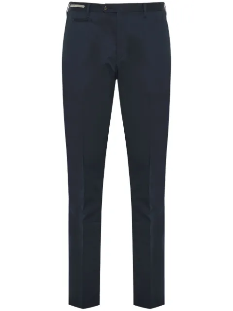 Corneliani pressed-crease tapered trousers Blue 254B042514517
