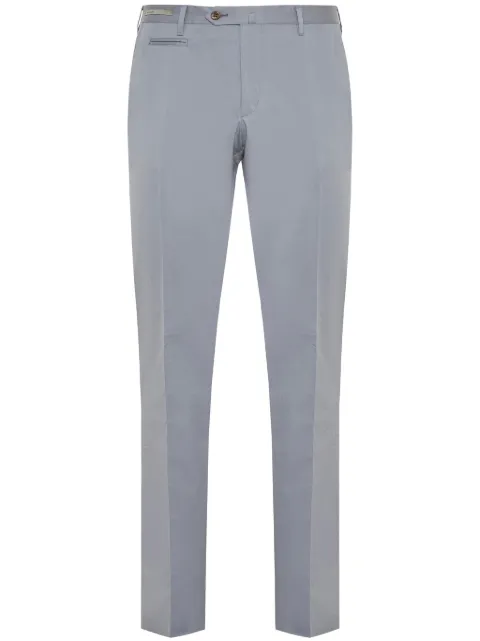 Corneliani pressed-crease tapered trousers Blue 254B042514517