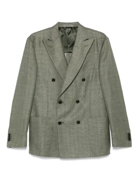 Corneliani double-breasted blazer Green 25XG892518285