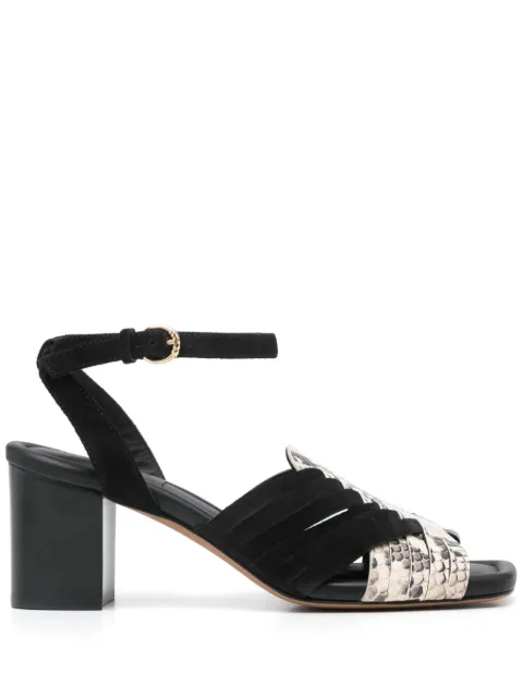 Ulla Johnson 75mm snake-print sandals Black UJ44030A