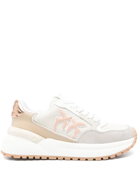 PINKO Love Birds-appliqué sneakers Neutrals SS0055P074GEM07