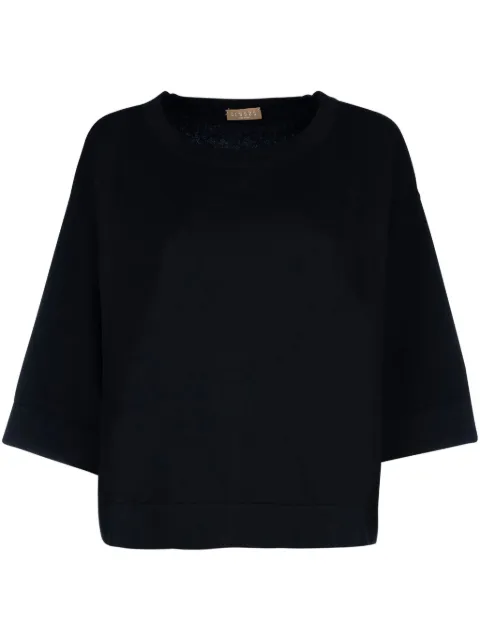 CLOUDS crew-neck jumper Black 4210