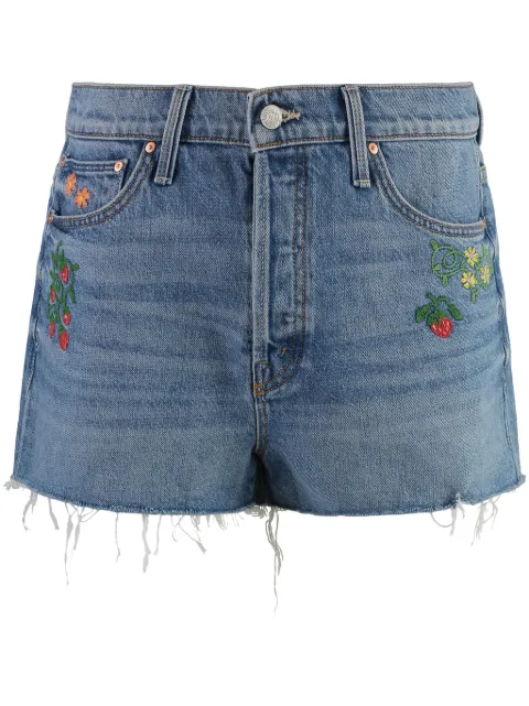 MOTHER The Ditcher denim shorts Blue 1888R1085