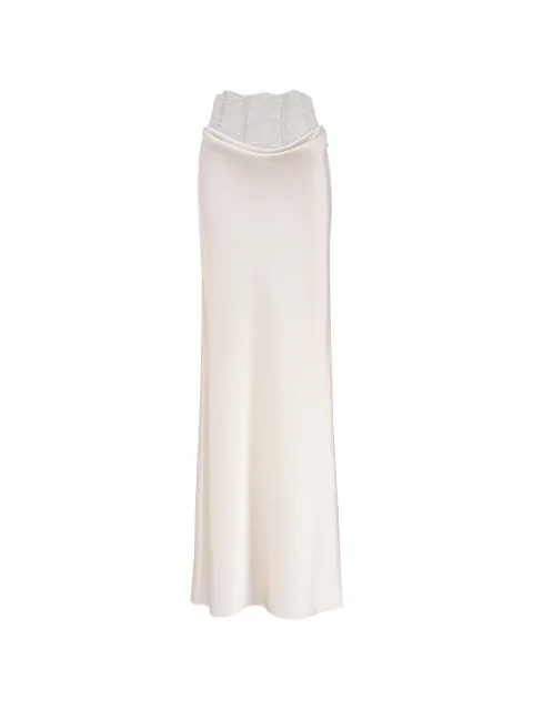 Seen Users My Roman Empire maxi skirt White SS25SEENSKR04