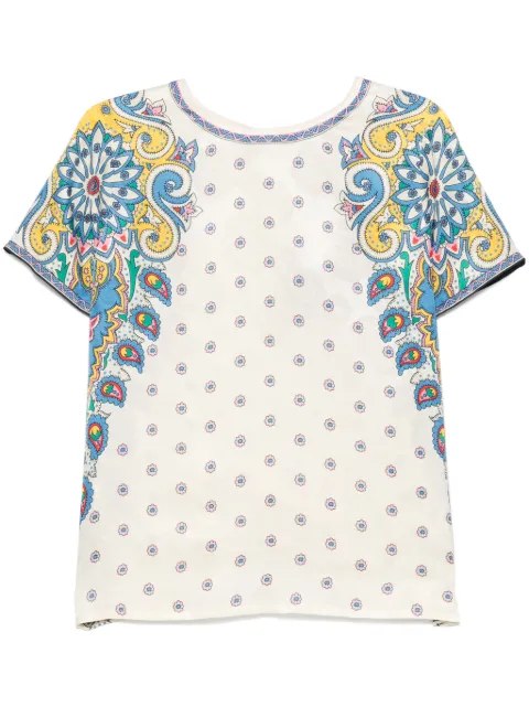 ETRO paisley-print T-shirt Neutrals WRJA0025AQ115