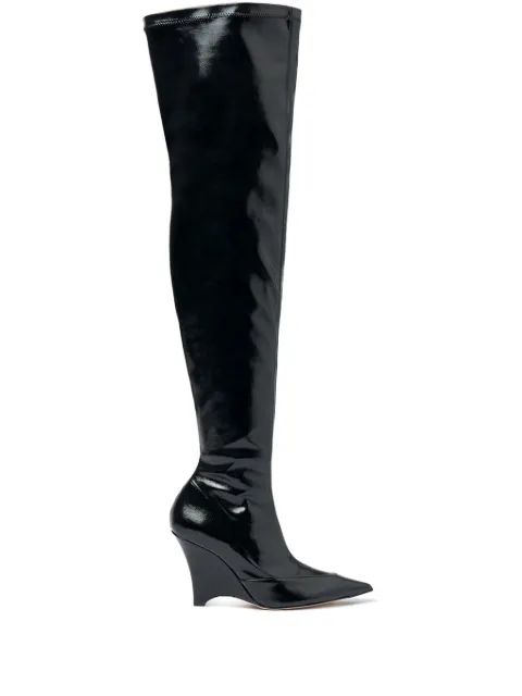 Scarosso 95mm Marta I boots Black MARTAIBOOTBLAPATE