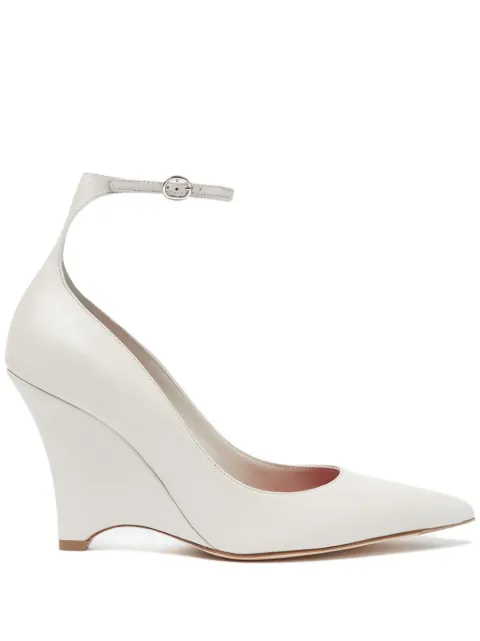 Scarosso 95mm Marta pumps White MARTAIIIPUMPICECALF