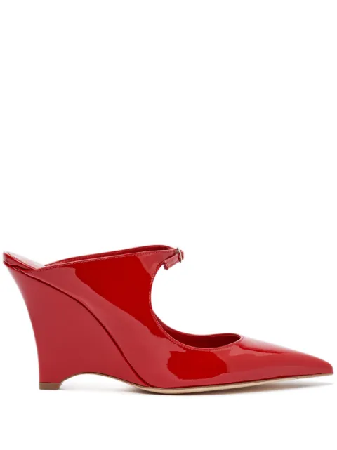 Scarosso 95mm Marta II mules Red MARTAIIPUMPREDPATE