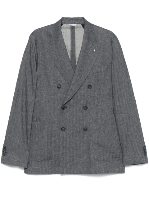 Manuel Ritz double-breasted blazer Blue 3832G2738253124