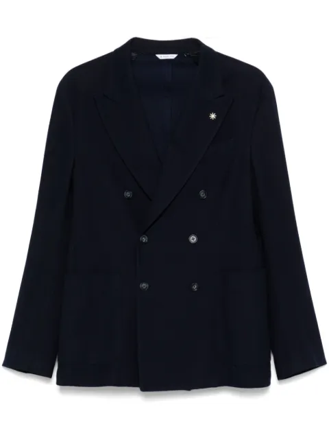 Manuel Ritz double-breasted blazer Blue 3832G2738M253182