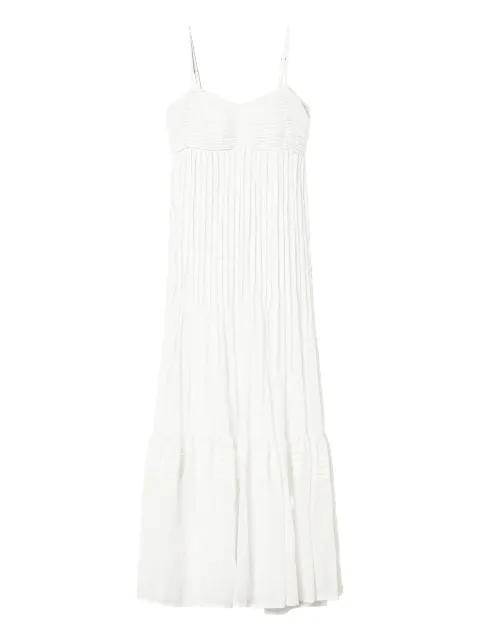 TWINSET pleated maxi dress White 251LM2WDD