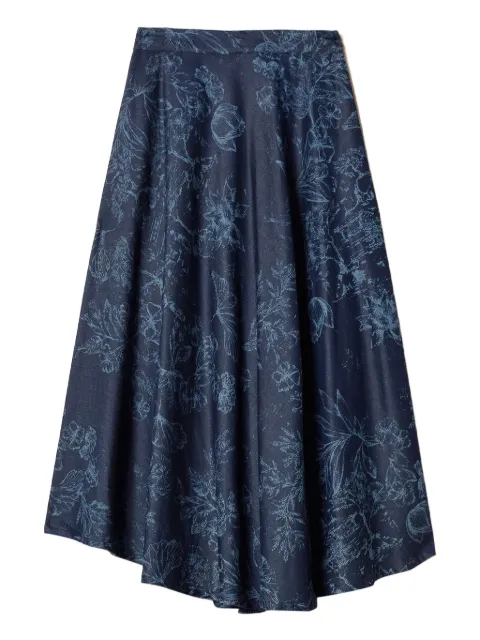 TWINSET x Myfo denim skirt Blue 251AQ2114