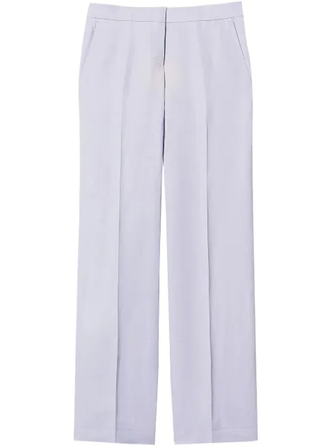 TWINSET linen-blend trousers Purple 251TT2303