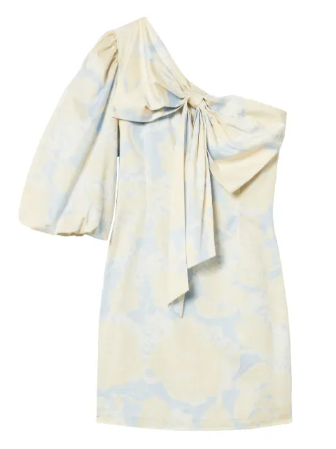 TWINSET one-shoulder bow-detail dress Blue 251AX2034