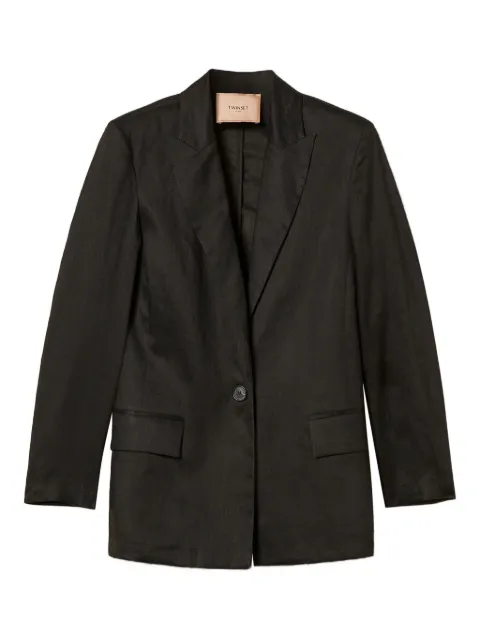 TWINSET woven blazer Black 251TF2030