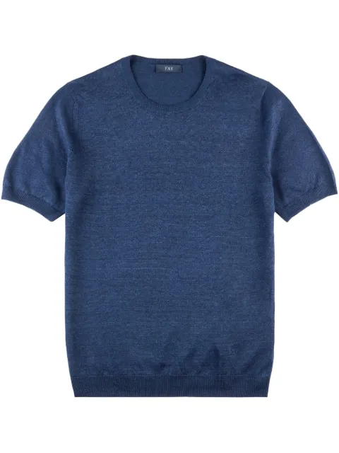 Fay knitted t-shirt Blue NMMC1502420WYK