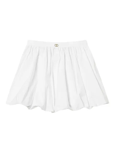 TWINSET cotton-blend skirt White 251TF202B