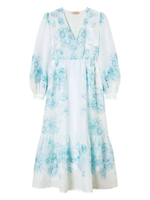 TWINSET floral-print dress White 251TT206A