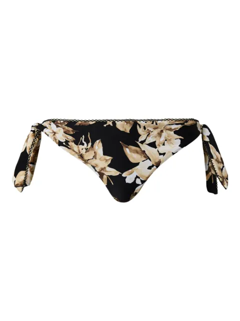 TWINSET floral-print bikini bottoms Black 251LBMT88