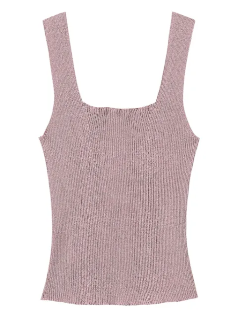 TWINSET ribbed tank top Purple 251TT3147