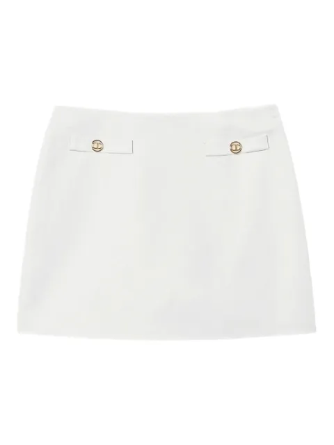 TWINSET linen-blend skirt White 251TT2307