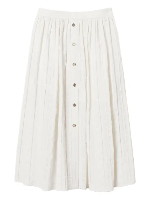 TWINSET linen-blend skirt White 251TT2143