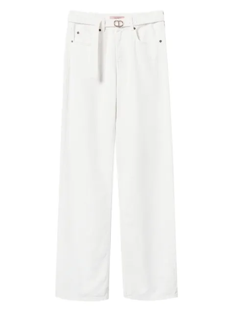 TWINSET wide-leg jeans White 251TT2210