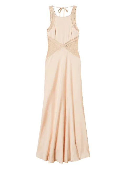 TWINSET long lace-detail dress Pink 251TT2112