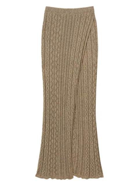 TWINSET knitted skirt Gold 251TT3192