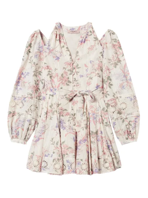 TWINSET floral-print dress White 251TT2154