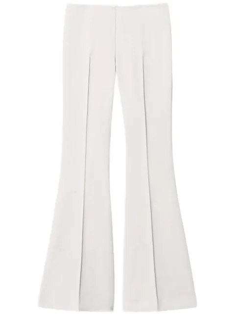 TWINSET pressed-crease flared trousers Neutrals 251TP2105