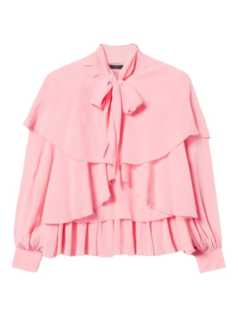 TWINSET flounce-design blouse Pink 251TP2742