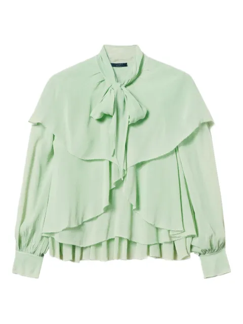 TWINSET flounces blouse Green 251TP2742