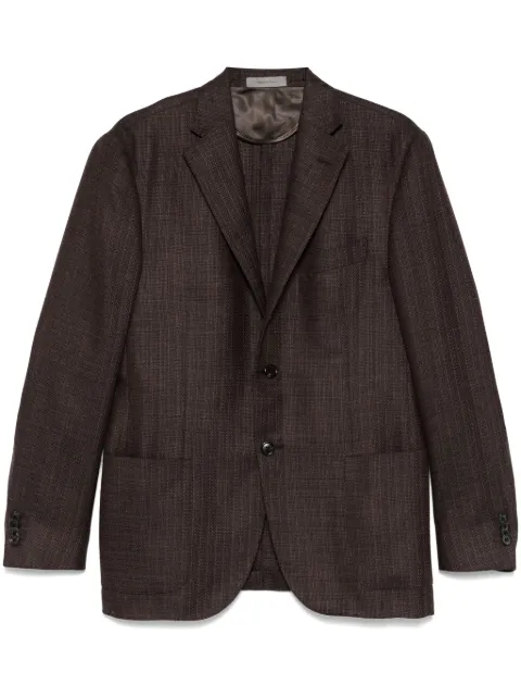 Corneliani single-breasted blazer Brown 94X2409416912