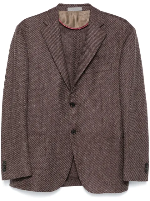 Corneliani single-breasted blazer Brown 94X2409416302