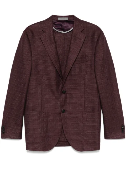 Corneliani single-breasted blazer Red 94X2409416912