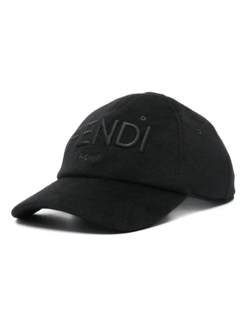 FENDI wool baseball cap Black FXQ969ATQH