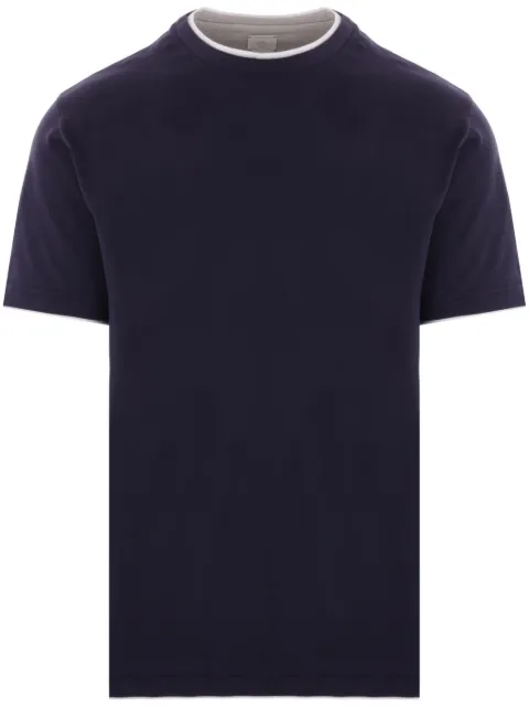 Eleventy layered T-shirt Blue K75TSHK02TES0K266