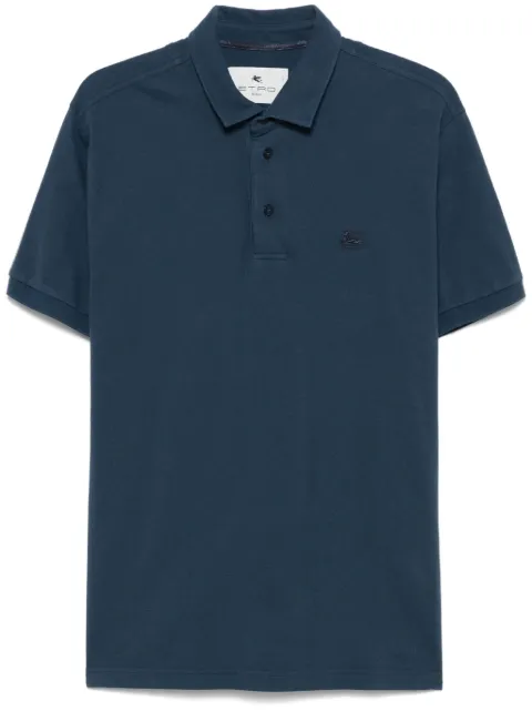 ETRO button placket polo shirt Blue MRMD0006AJ264