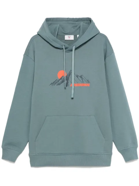 Rossignol graphic-print hoodie Blue RLNMS10
