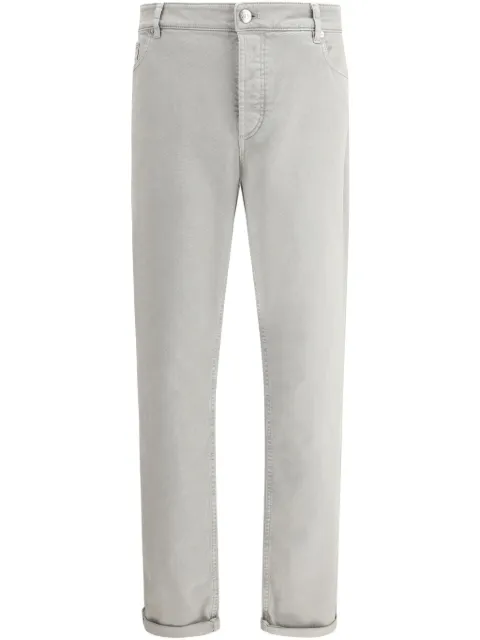 Brunello Cucinelli appliqué straight-leg trousers Green M277PD3210C7018