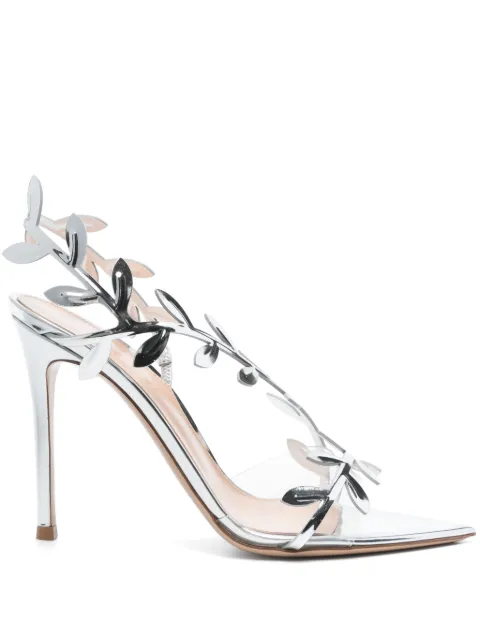 Gianvito Rossi 105mm Flavia sandals White G3240715RICGME