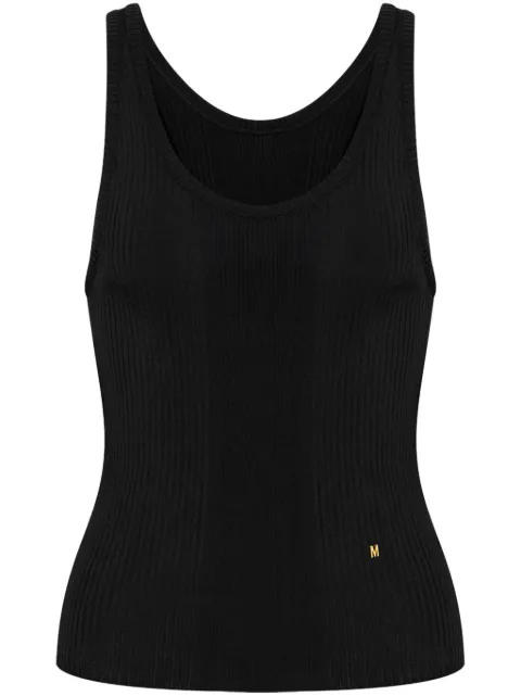 Moschino ribbed-knit top Black J08800402