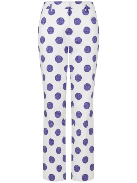 Moschino polka-dot trousers White A03100454
