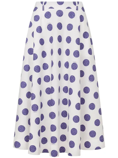 Moschino polka-dot midi skirt White A01380450